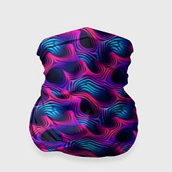 Бандана-труба Абстракция паттерн фиолетовые цвета, цвет: 3D-принт