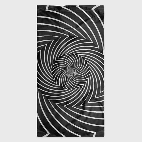 Бандана Оптическая иллюзия изогнутые линии / 3D-принт – фото 3