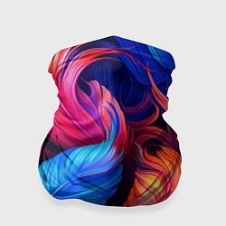 Бандана-труба Экзотические перья, цвет: 3D-принт