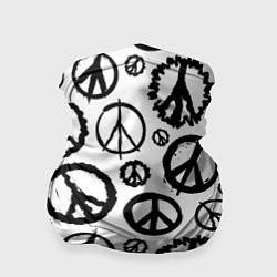 Бандана-труба Many peace logo, цвет: 3D-принт