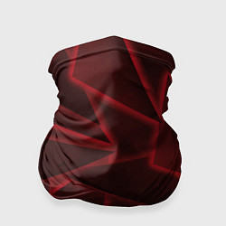 Бандана-труба Красные треугольники, неон, цвет: 3D-принт