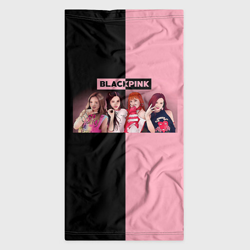 Бандана Черно-розовый градиент Black Pink / 3D-принт – фото 3