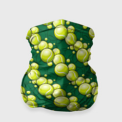 Бандана-труба Большой теннис - мячики, цвет: 3D-принт