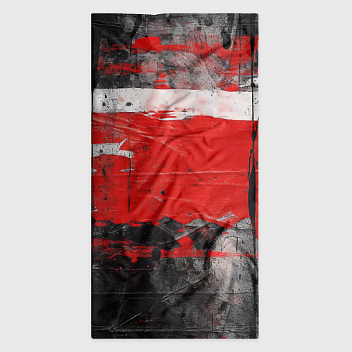 Бандана Красная белая черная краска / 3D-принт – фото 3