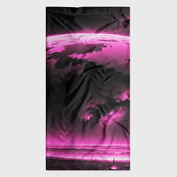 Бандана-труба Сай фай пейзаж в черно розовых тонах, цвет: 3D-принт — фото 2