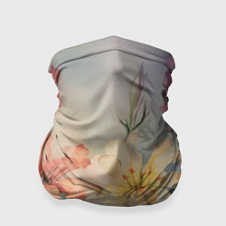Бандана-труба Акварельные лилии, цвет: 3D-принт