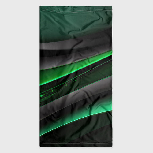 Бандана Black green line / 3D-принт – фото 3