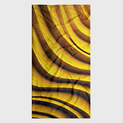 Бандана-труба Желтые абстрактные полосы, цвет: 3D-принт — фото 2