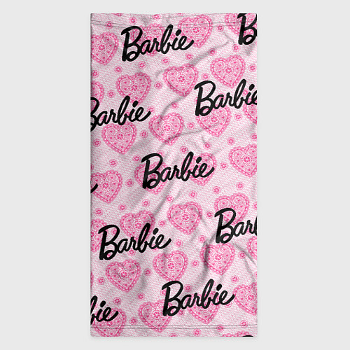 Бандана Логотип Барби и розовое кружево / 3D-принт – фото 3