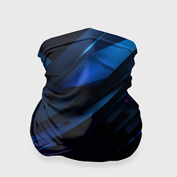 Бандана-труба Синие и фиолетовые оттенки, цвет: 3D-принт