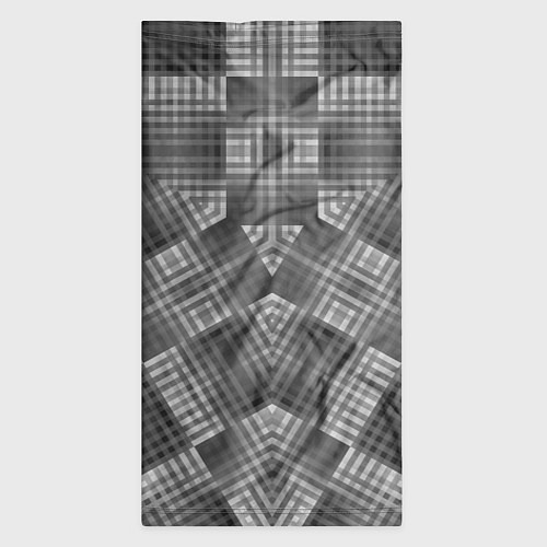 Бандана В серых тонах геометрический узор / 3D-принт – фото 3