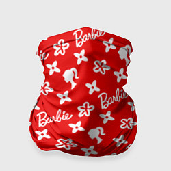 Бандана-труба Барби паттерн красный, цвет: 3D-принт