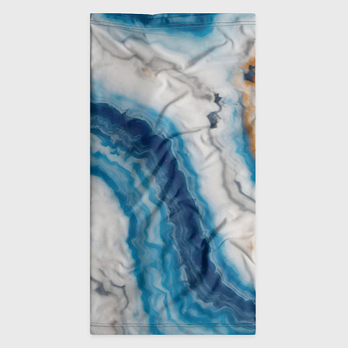 Бандана Узор волна голубой океанический агат / 3D-принт – фото 3
