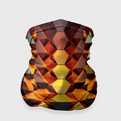 Бандана-труба Объемные кубы полигон, цвет: 3D-принт