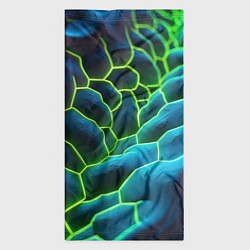 Бандана-труба Зеленые текстурные плиты, цвет: 3D-принт — фото 2