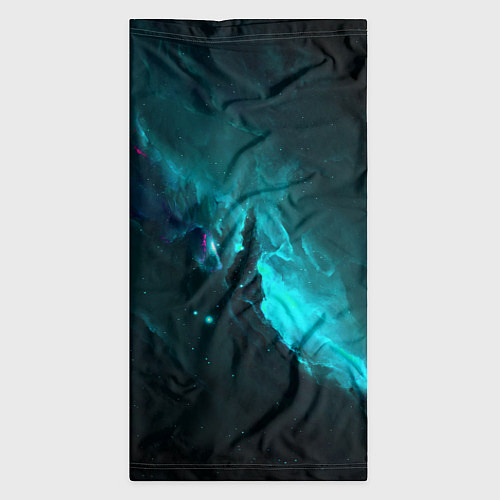 Бандана Голубое свечение в космосе / 3D-принт – фото 3