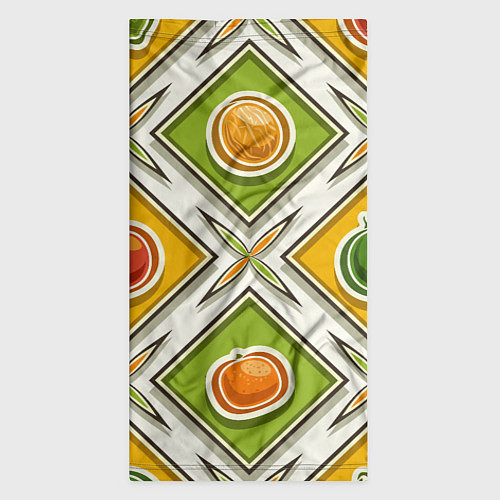 Бандана Fruits and berries pattern / 3D-принт – фото 3