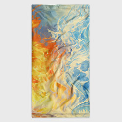 Бандана-труба Вода и пламя абстракция, цвет: 3D-принт — фото 2