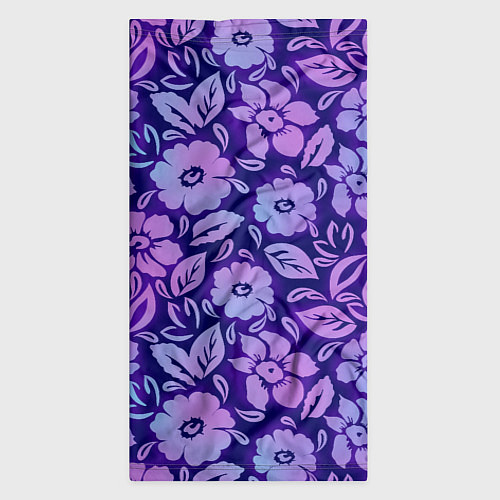 Бандана Фиолетовые цветочки / 3D-принт – фото 3