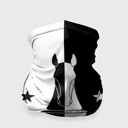 Бандана-труба Шахматный конь, цвет: 3D-принт