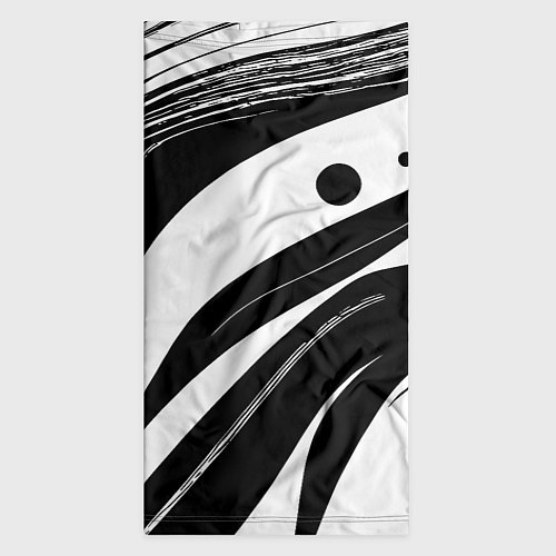Бандана Abstract black and white composition / 3D-принт – фото 3