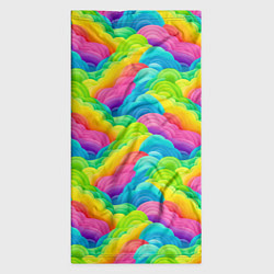 Бандана-труба Разноцветные облака из бумаги паттерн, цвет: 3D-принт — фото 2