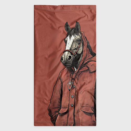 Бандана Конь в красном пальто / 3D-принт – фото 3