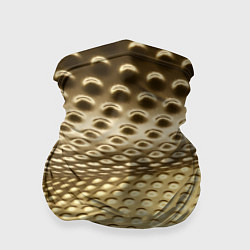 Бандана-труба Золотая сетка абстракция, цвет: 3D-принт