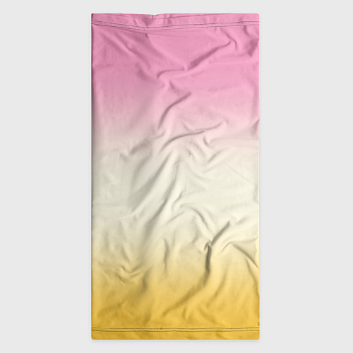 Бандана Розовый бежевый желтый градиент / 3D-принт – фото 3