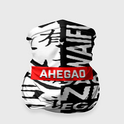 Бандана-труба Ahegao steel symbol, цвет: 3D-принт