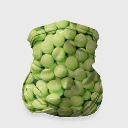 Бандана-труба Много теннисных мячей, цвет: 3D-принт