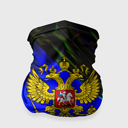 Бандана-труба Герб РФ патриотический стиль, цвет: 3D-принт