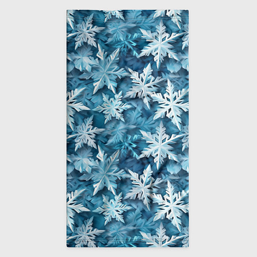 Бандана New Years pattern with snowflakes / 3D-принт – фото 3