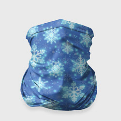 Бандана-труба Pattern with bright snowflakes, цвет: 3D-принт