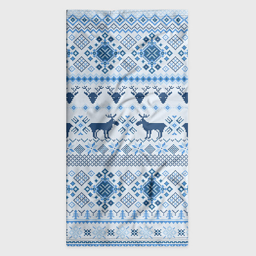 Бандана Blue sweater with reindeer / 3D-принт – фото 3