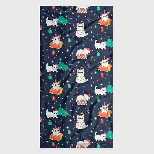 Бандана Pattern with new years cats / 3D-принт – фото 3