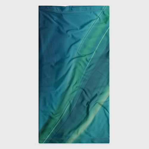 Бандана Сине-зелёная жидкая текстура - нейросеть / 3D-принт – фото 3