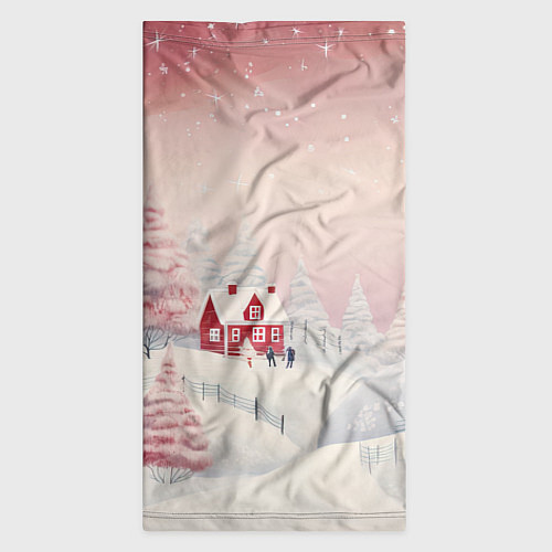 Бандана Снежное сияние ночи / 3D-принт – фото 3