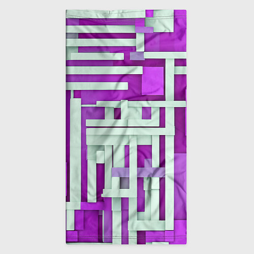 Бандана Полосы на фиолетовом фоне / 3D-принт – фото 3