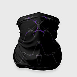 Бандана-труба Фиолетовые трещины, цвет: 3D-принт