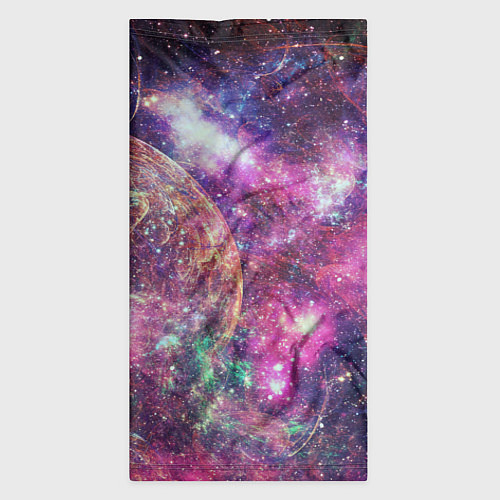 Бандана Пурпурные космические туманности со звездами / 3D-принт – фото 3