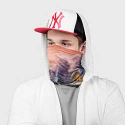 Бандана-труба Зима в городе, цвет: 3D-принт — фото 2