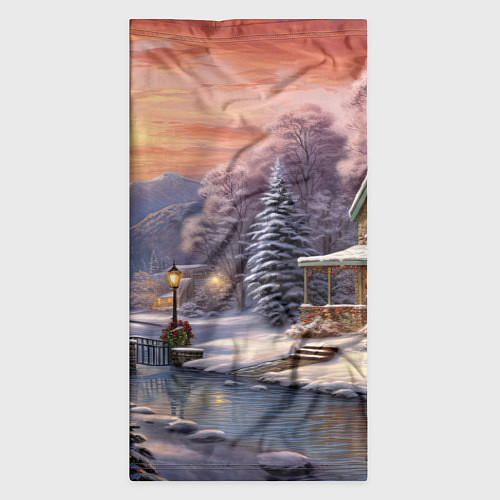 Бандана Зима в городе / 3D-принт – фото 3