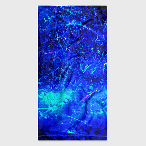 Бандана Синий лёд и снежинки / 3D-принт – фото 3