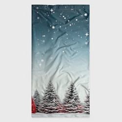 Бандана-труба Волшебство зимней природы иней на деревьях, цвет: 3D-принт — фото 2