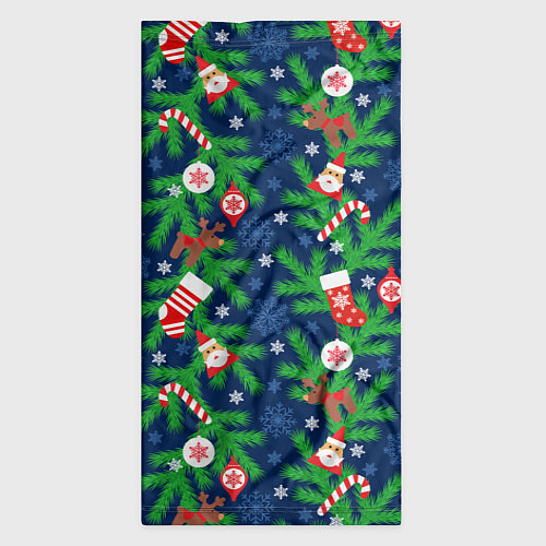 Бандана Новогодние игрушки на ёлке / 3D-принт – фото 3