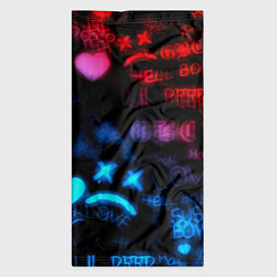 Бандана-труба Lil peep neon rap music, цвет: 3D-принт — фото 2