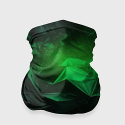 Бандана-труба Глубина зеленого абстракции, цвет: 3D-принт