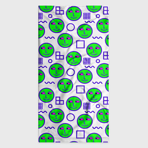 Бандана Green smiley face / 3D-принт – фото 3