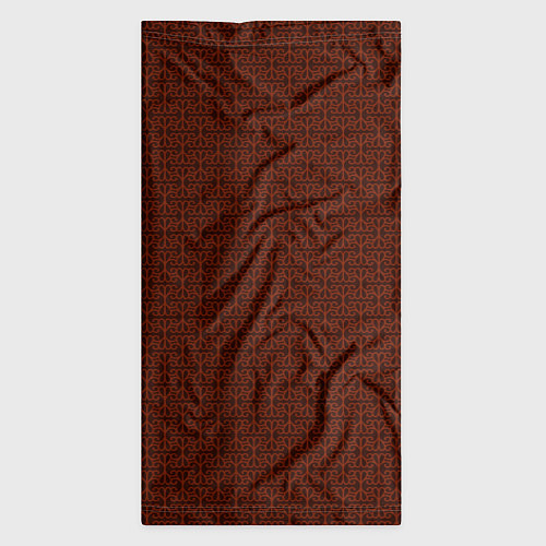Бандана Красно-коричневый узоры / 3D-принт – фото 3